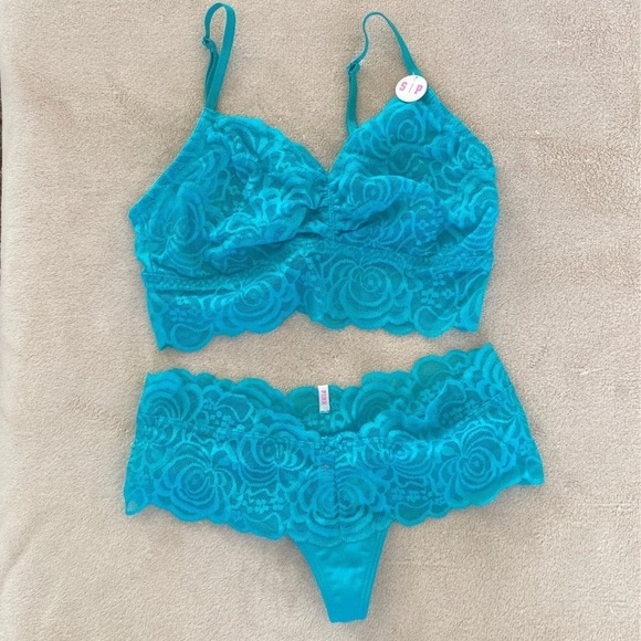 NWT PINK Bralette and Panty - Picture 1 of 6